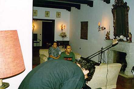 Juan Jiménez, Carlos Marín y Carlos Valiente en la casa de Siñore